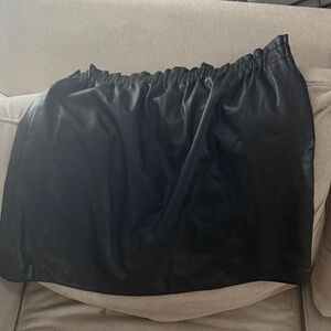 LOFT Sleek Black Mini Skirt